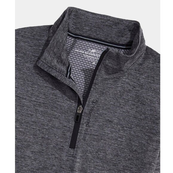 NWT New $128 Vineyard Vines Sankaty Quarter-Zip Evening Sky Top SIze S - Picture 3 of 9